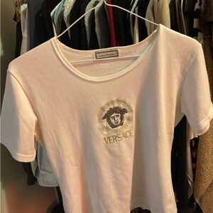 Vintage Versace White Women's Top